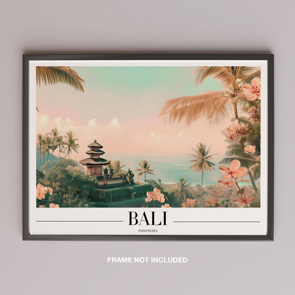 Tropical Bali Beach World Travel - Rolled Poster Wall Art Print | House Prints