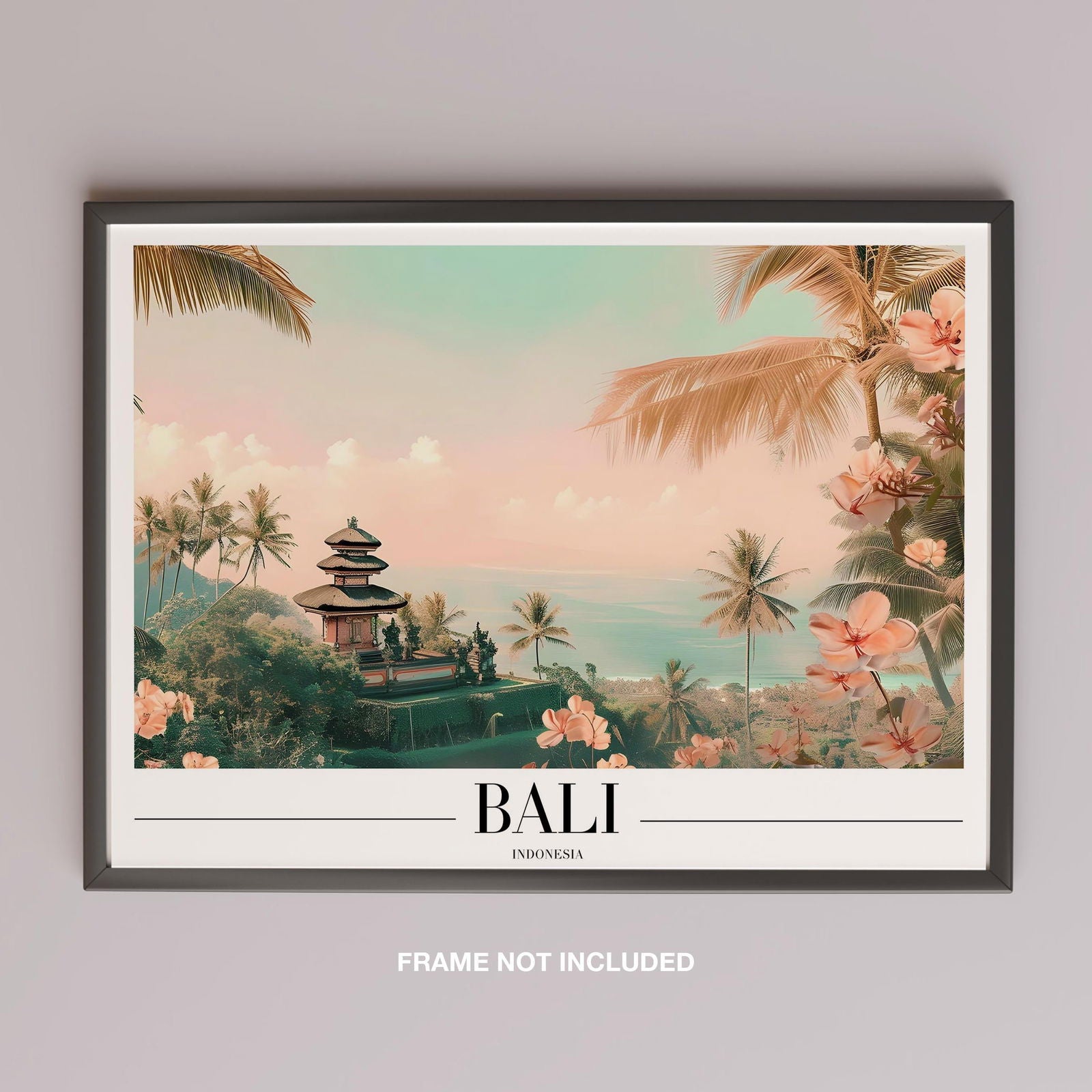 Tropical Bali Beach World Travel - Rolled Poster Wall Art Print | House Prints