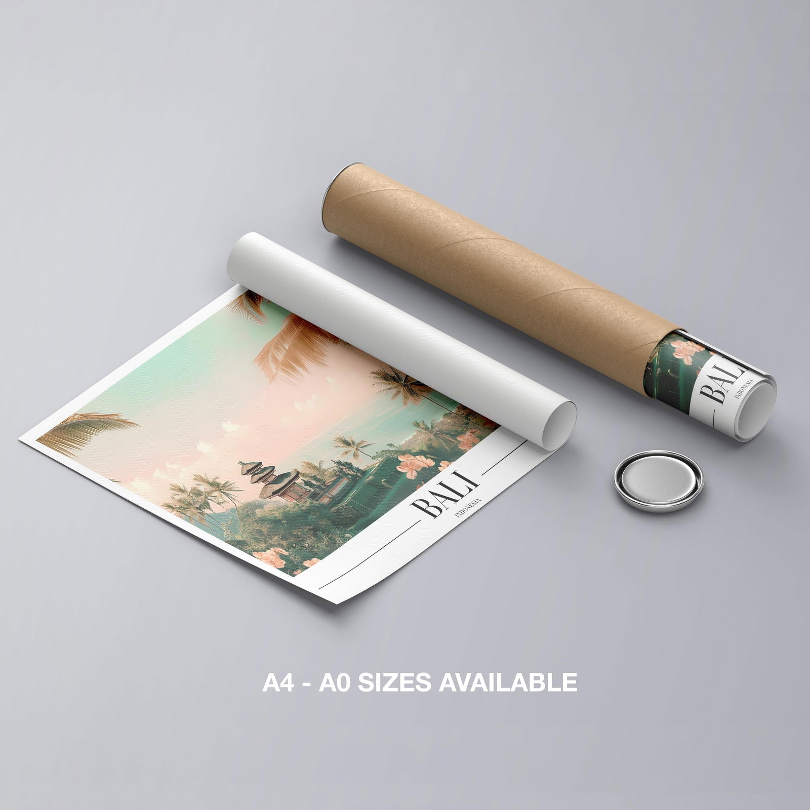 Tropical Bali Beach World Travel - Rolled Poster Wall Art Print | House Prints