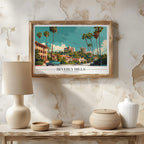 Glamorous Beverly Hills World City Travel - Rolled Poster Wall Art Print | House Prints