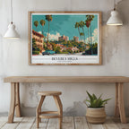 Glamorous Beverly Hills World City Travel - Rolled Poster Wall Art Print | House Prints