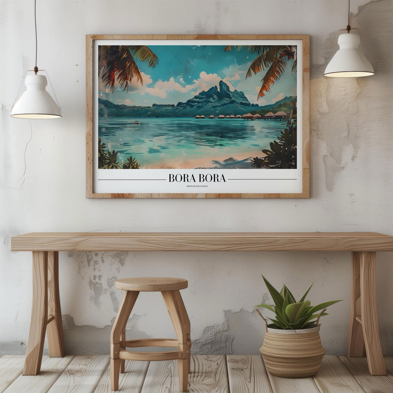 Serene Bora Bora Beach World Travel - Rolled Poster Wall Art Print | House Prints