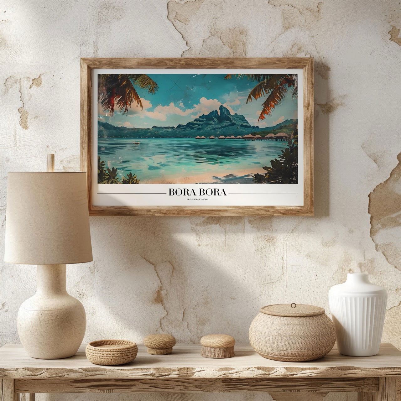 Serene Bora Bora Beach World Travel - Rolled Poster Wall Art Print | House Prints