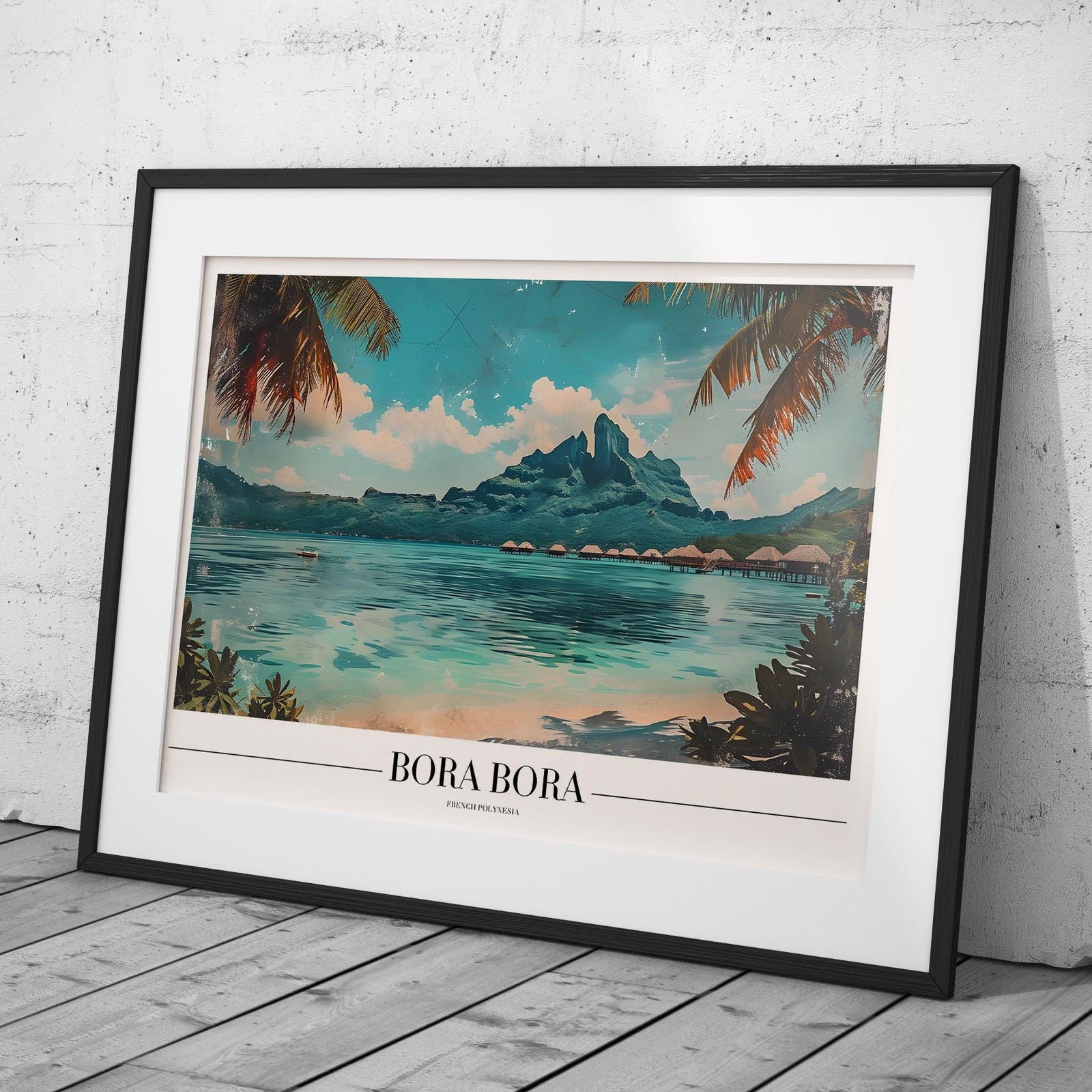 Serene Bora Bora Beach World Travel - Rolled Poster Wall Art Print | House Prints