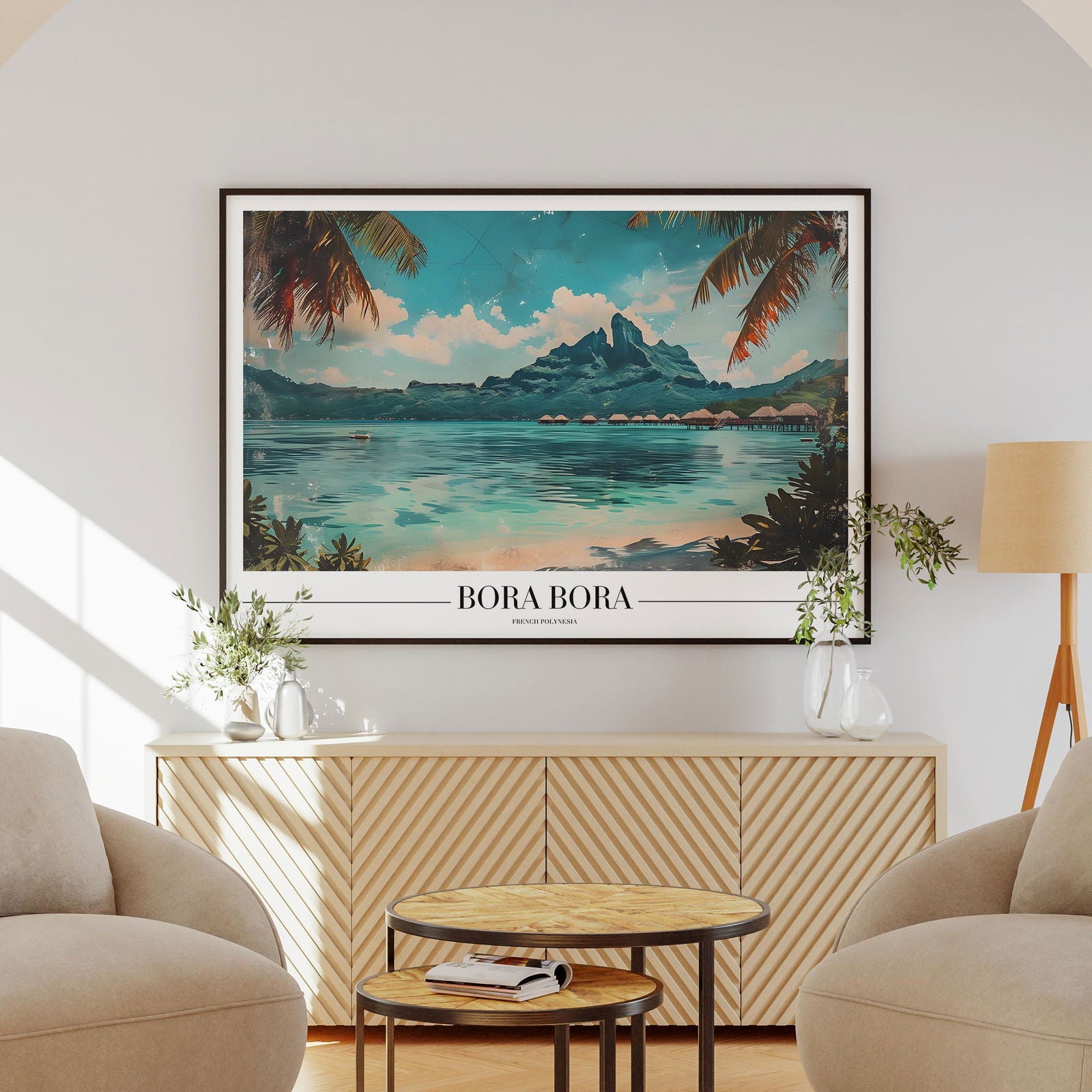 Serene Bora Bora Beach World Travel - Rolled Poster Wall Art Print | House Prints