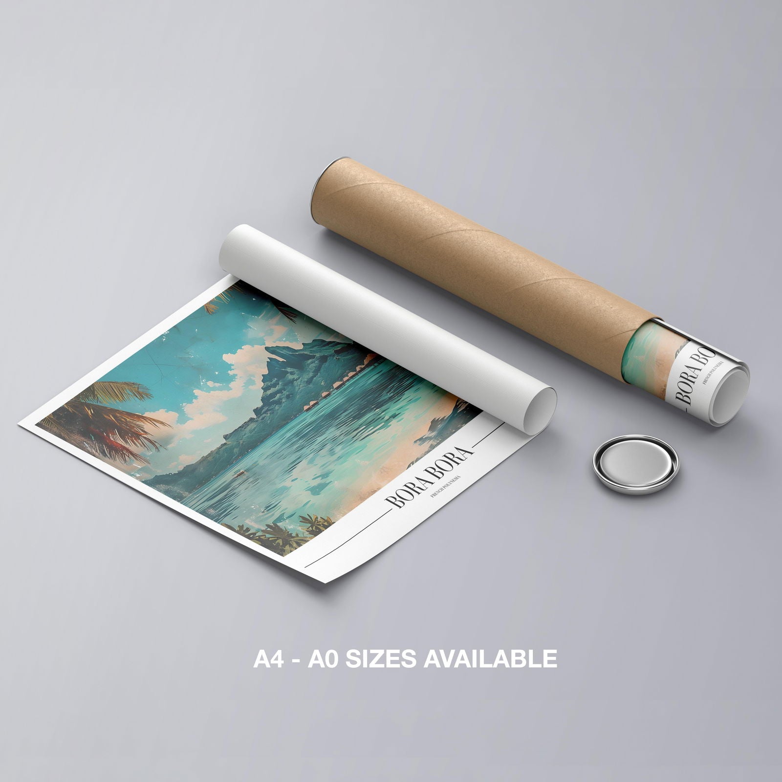 Serene Bora Bora Beach World Travel - Rolled Poster Wall Art Print | House Prints