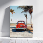 Vintage Car in the California Sun - Framed Canvas Wall Art Print | House Prints