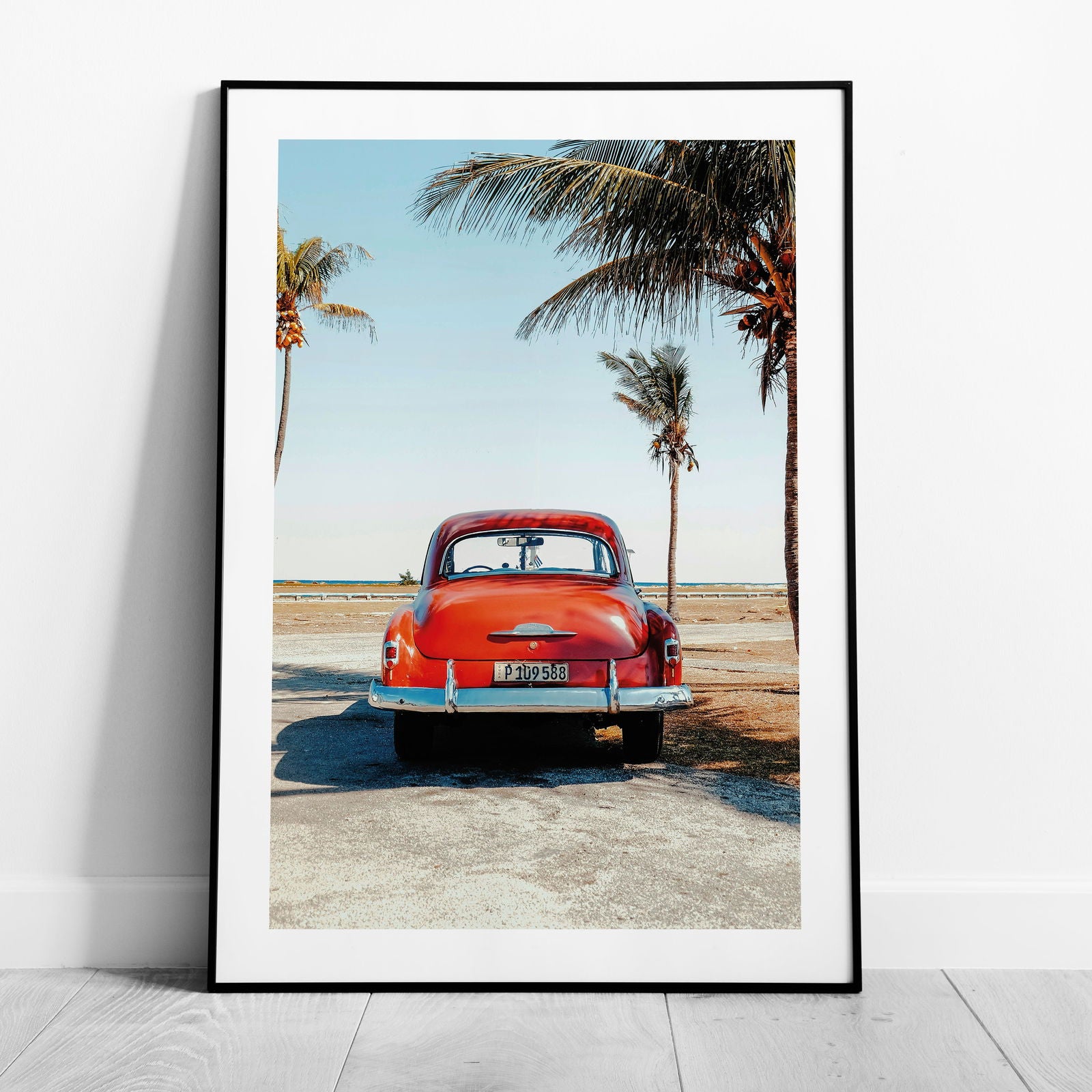 Vintage Car in the California Sun - Rolled Poster Wall Art Print | House Prints
