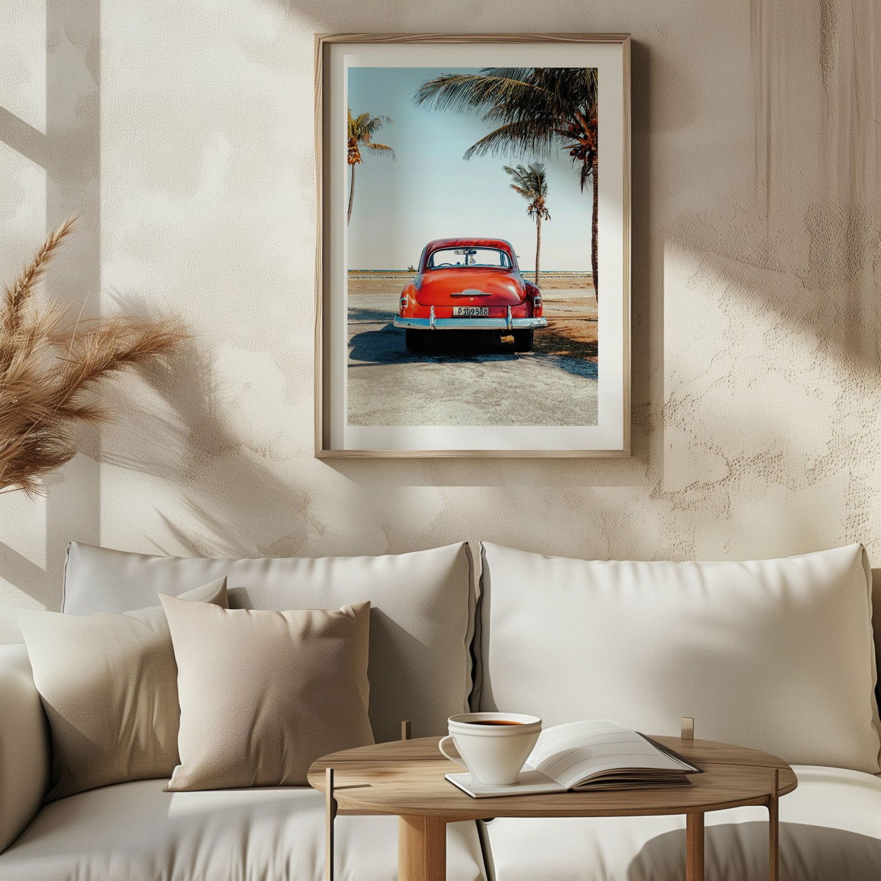 Vintage Car in the California Sun - Rolled Poster Wall Art Print | House Prints