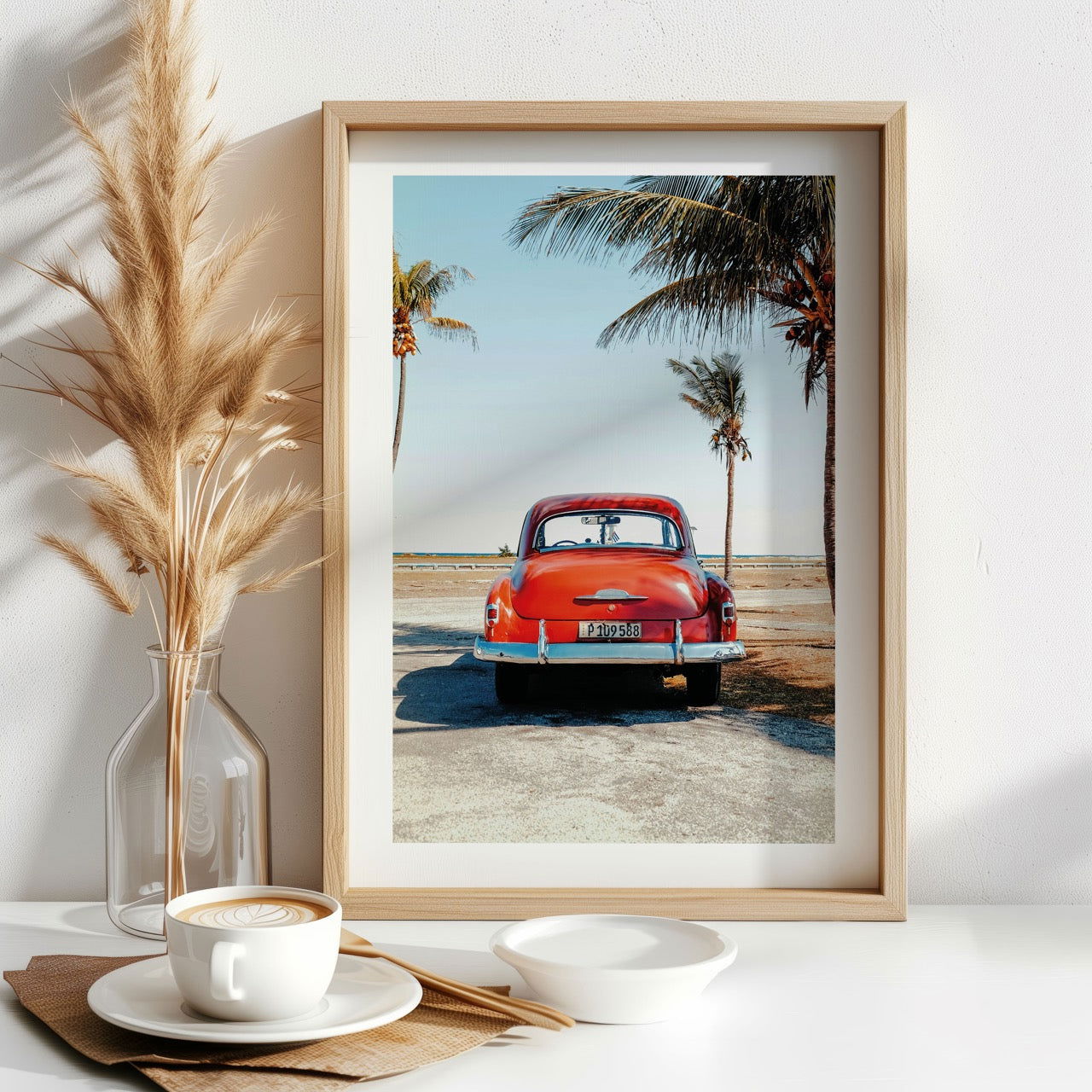 Vintage Car in the California Sun - Rolled Poster Wall Art Print | House Prints