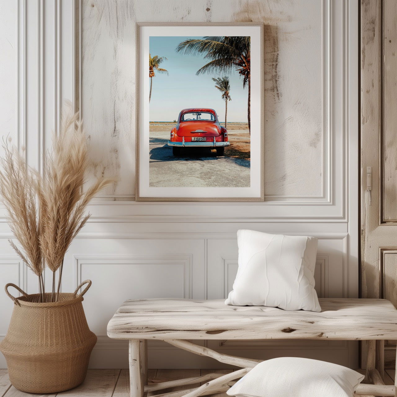 Vintage Car in the California Sun - Rolled Poster Wall Art Print | House Prints