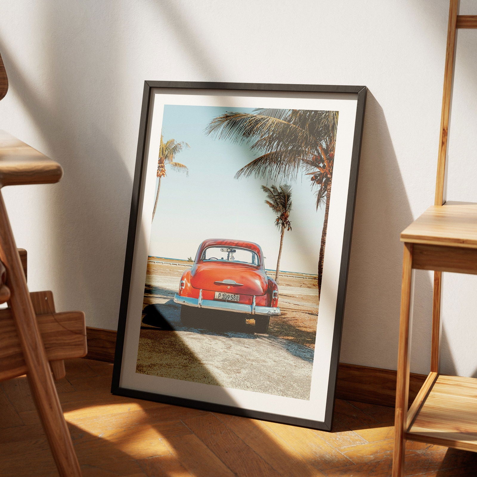 Vintage Car in the California Sun - Rolled Poster Wall Art Print | House Prints