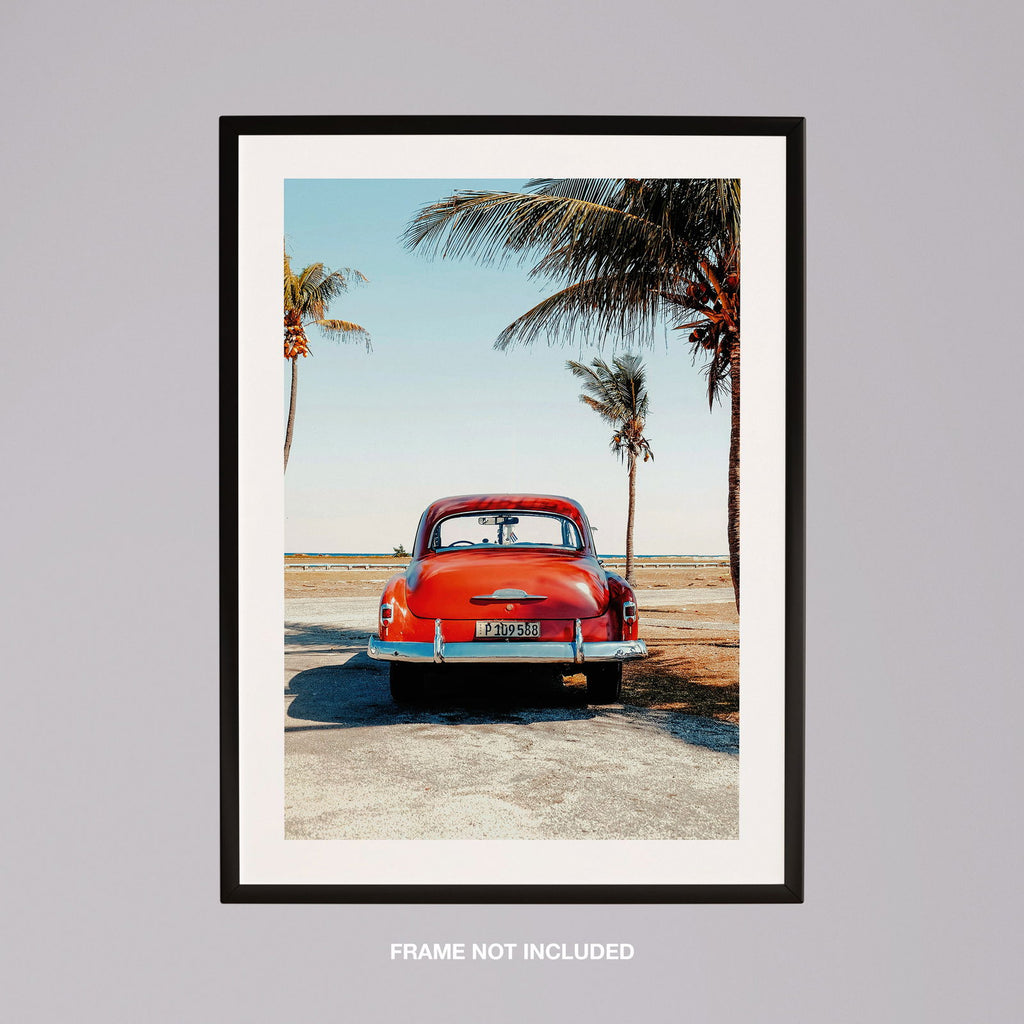 Vintage Car in the California Sun - Rolled Poster Wall Art Print | House Prints