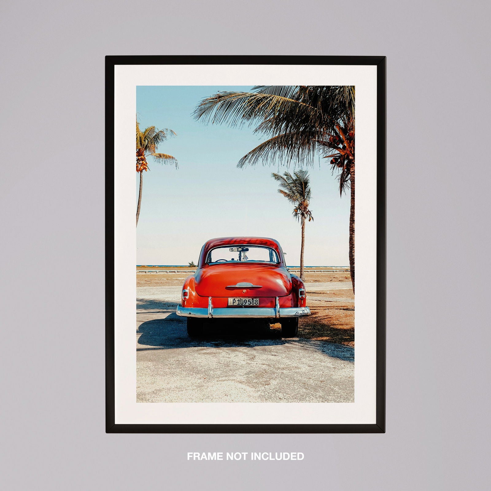 Vintage Car in the California Sun - Rolled Poster Wall Art Print | House Prints