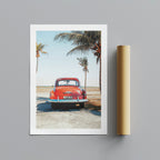 Vintage Car in the California Sun - Rolled Poster Wall Art Print | House Prints