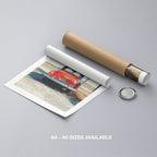 Vintage Car in the California Sun - Rolled Poster Wall Art Print | House Prints