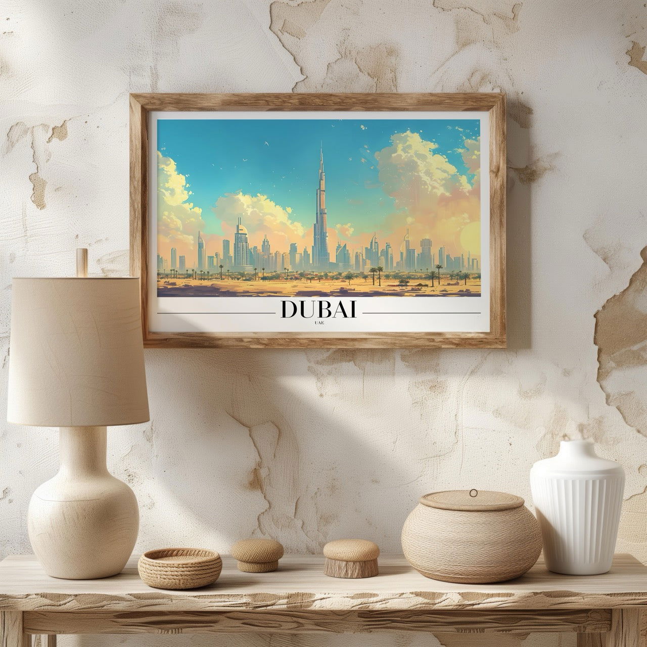 Timeless Dubai UAE City World Travel - Rolled Poster Wall Art Print | House Prints
