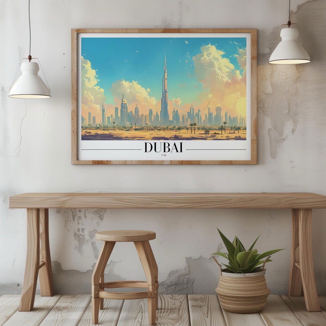 Timeless Dubai UAE City World Travel - Rolled Poster Wall Art Print | House Prints
