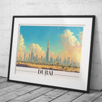 Timeless Dubai UAE City World Travel - Rolled Poster Wall Art Print | House Prints