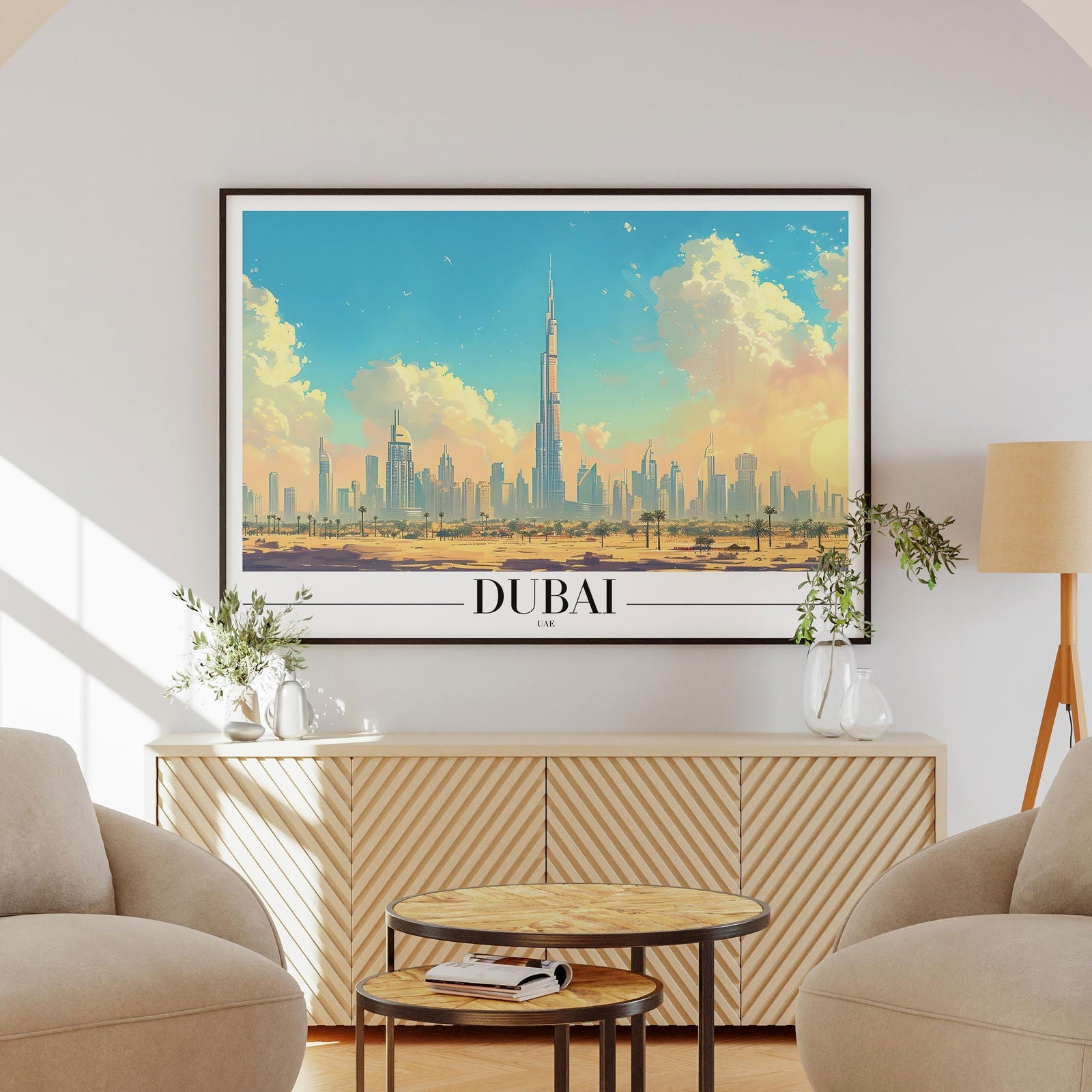 Timeless Dubai UAE City World Travel - Rolled Poster Wall Art Print | House Prints
