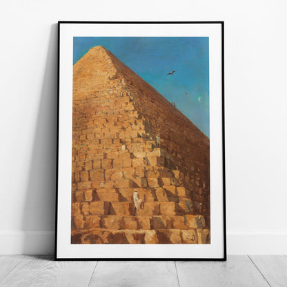 Timeless Vintage The Great Pyramid Egypt - Rolled Poster Wall Art Print - House Prints