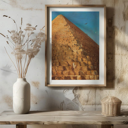 Timeless Vintage The Great Pyramid Egypt - Rolled Poster Wall Art Print - House Prints
