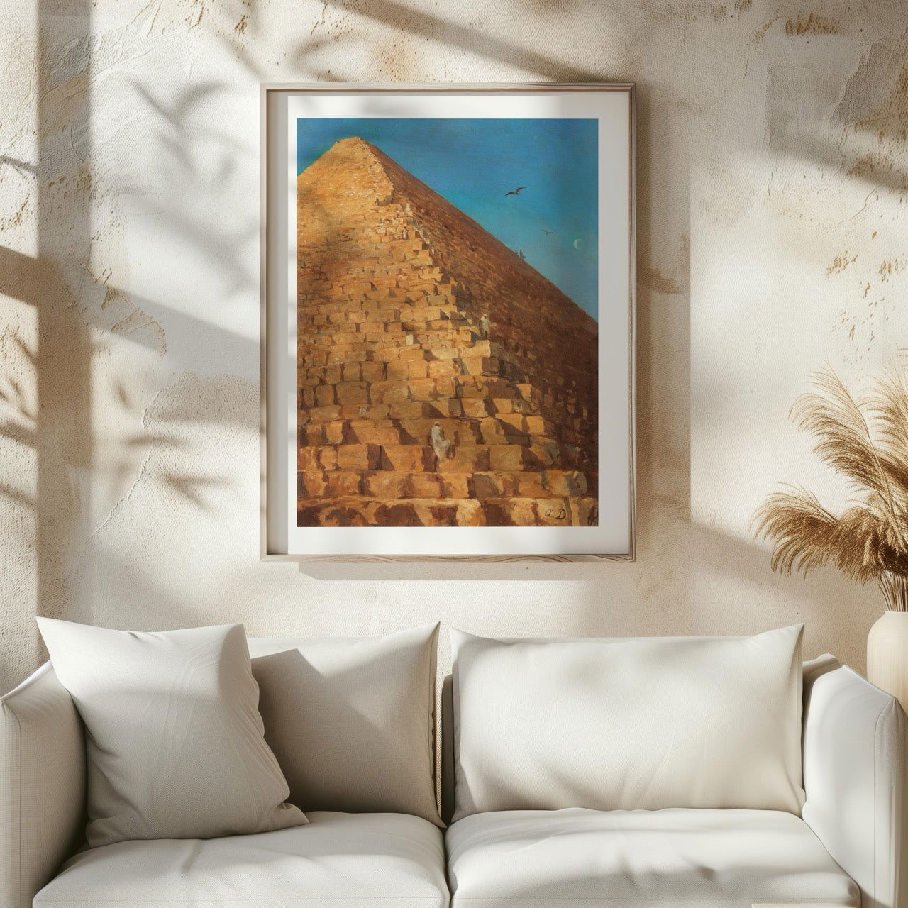 Timeless Vintage The Great Pyramid Egypt - Rolled Poster Wall Art Print - House Prints