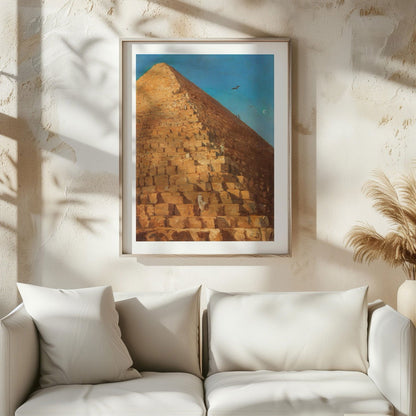 Timeless Vintage The Great Pyramid Egypt - Rolled Poster Wall Art Print - House Prints