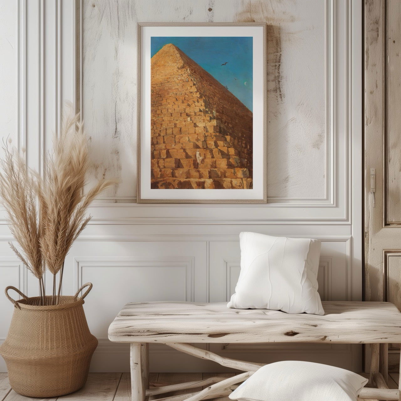 Timeless Vintage The Great Pyramid Egypt - Rolled Poster Wall Art Print | House Prints