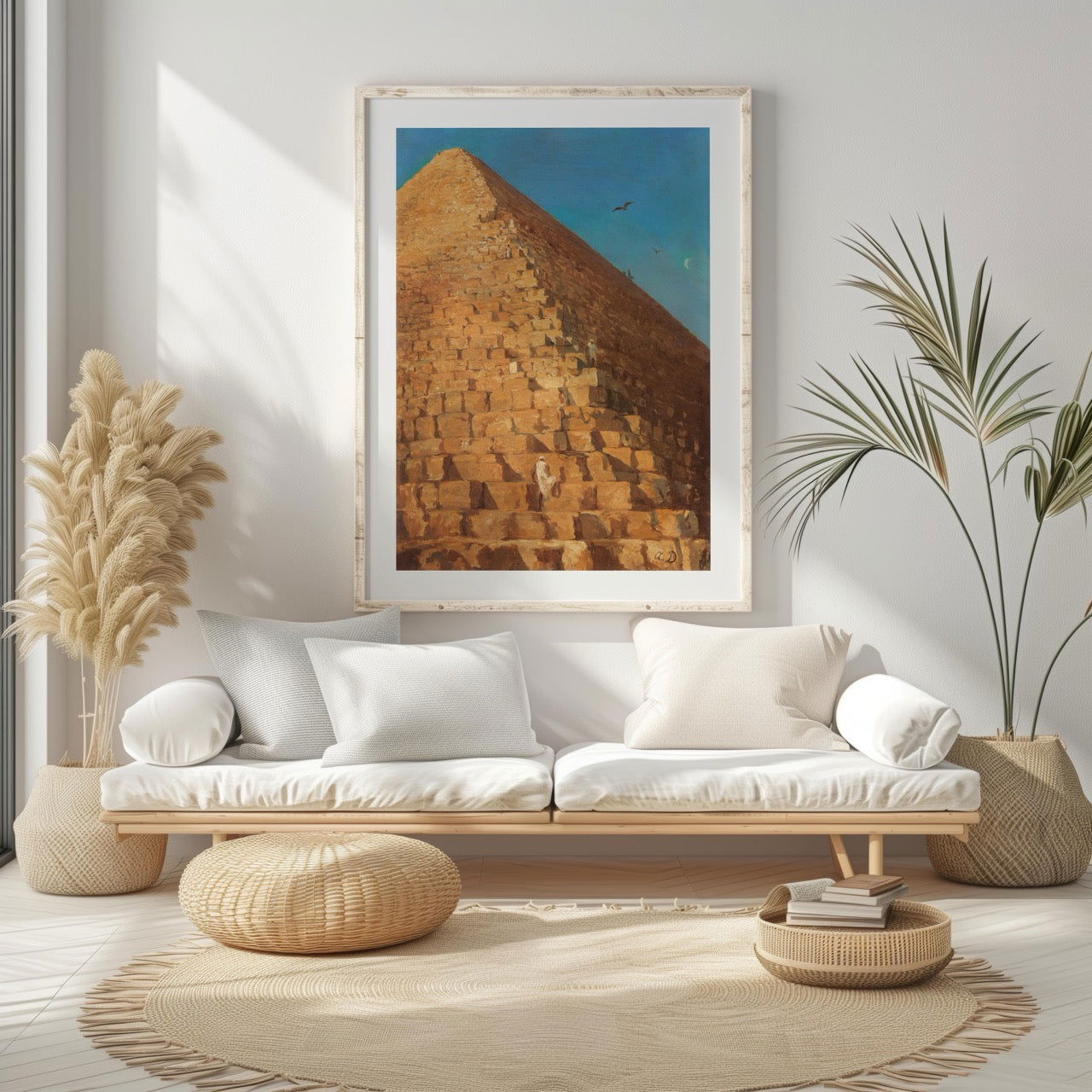 Timeless Vintage The Great Pyramid Egypt - Rolled Poster Wall Art Print - House Prints
