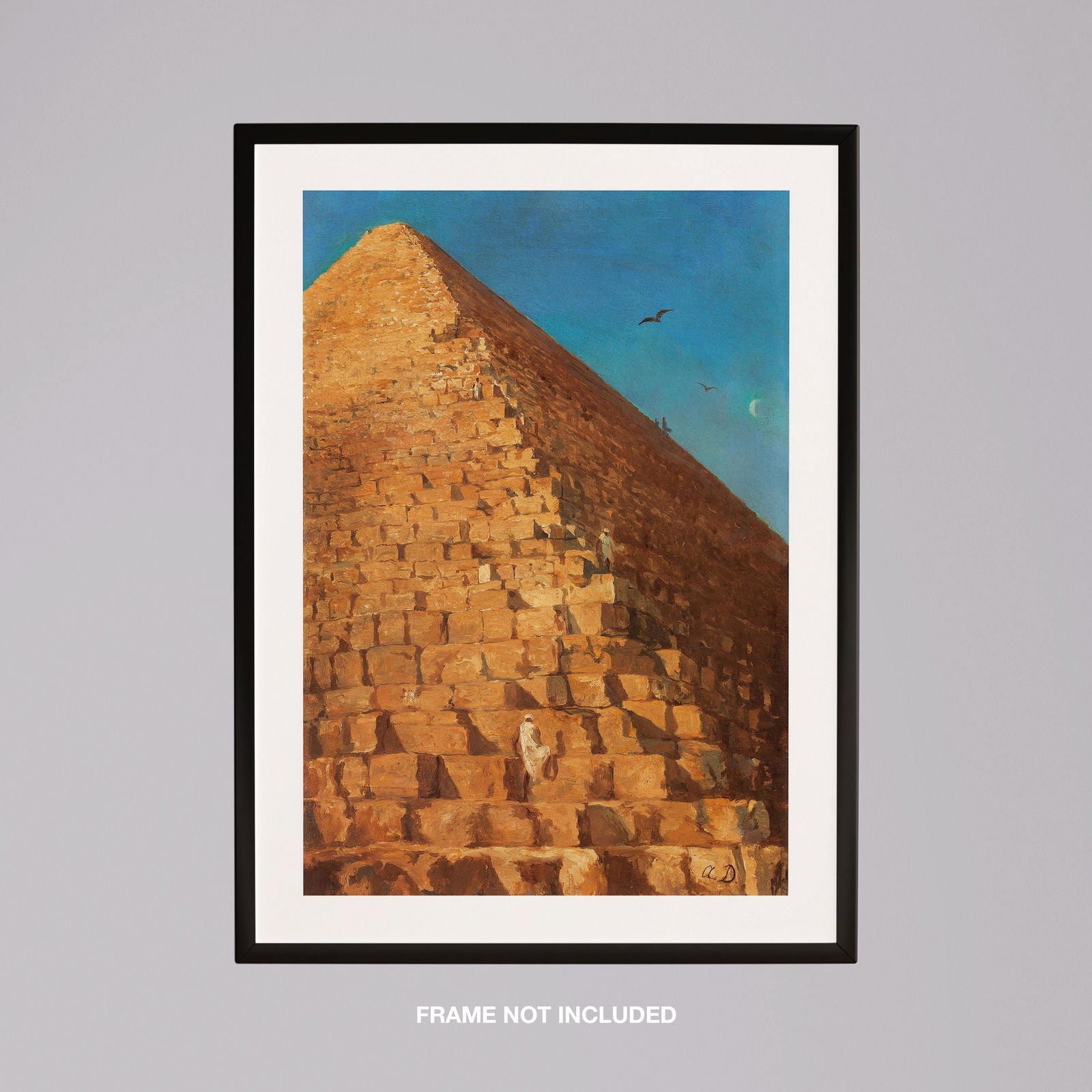 Timeless Vintage The Great Pyramid Egypt - Rolled Poster Wall Art Print - House Prints