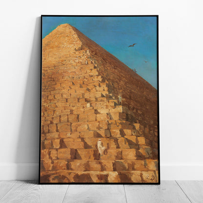 Timeless Vintage The Great Pyramid Egypt - Rolled Poster Wall Art Print - House Prints