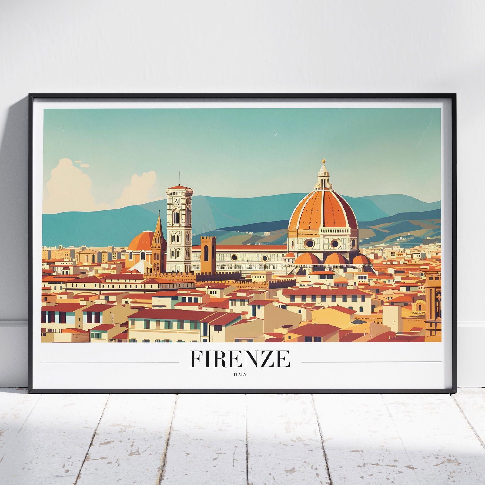Timeless Firenze Italy World Travel - Rolled Poster Wall Art Print | House Prints