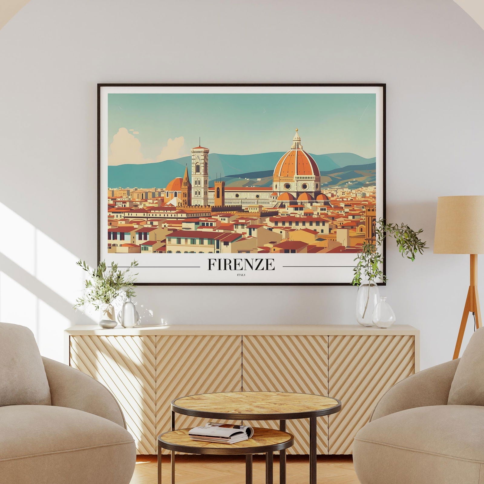 Timeless Firenze Italy World Travel - Rolled Poster Wall Art Print | House Prints