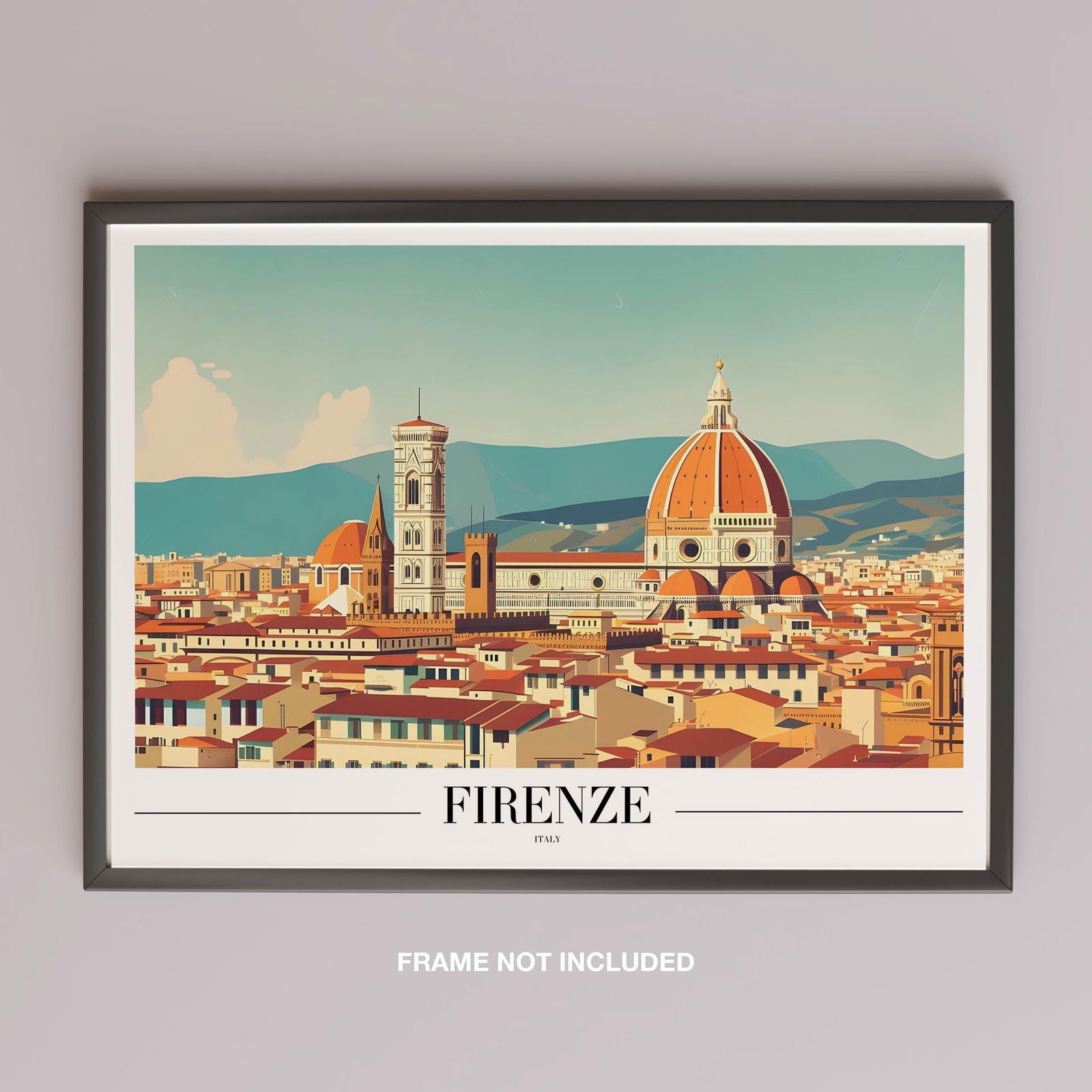Timeless Firenze Italy World Travel - Rolled Poster Wall Art Print | House Prints