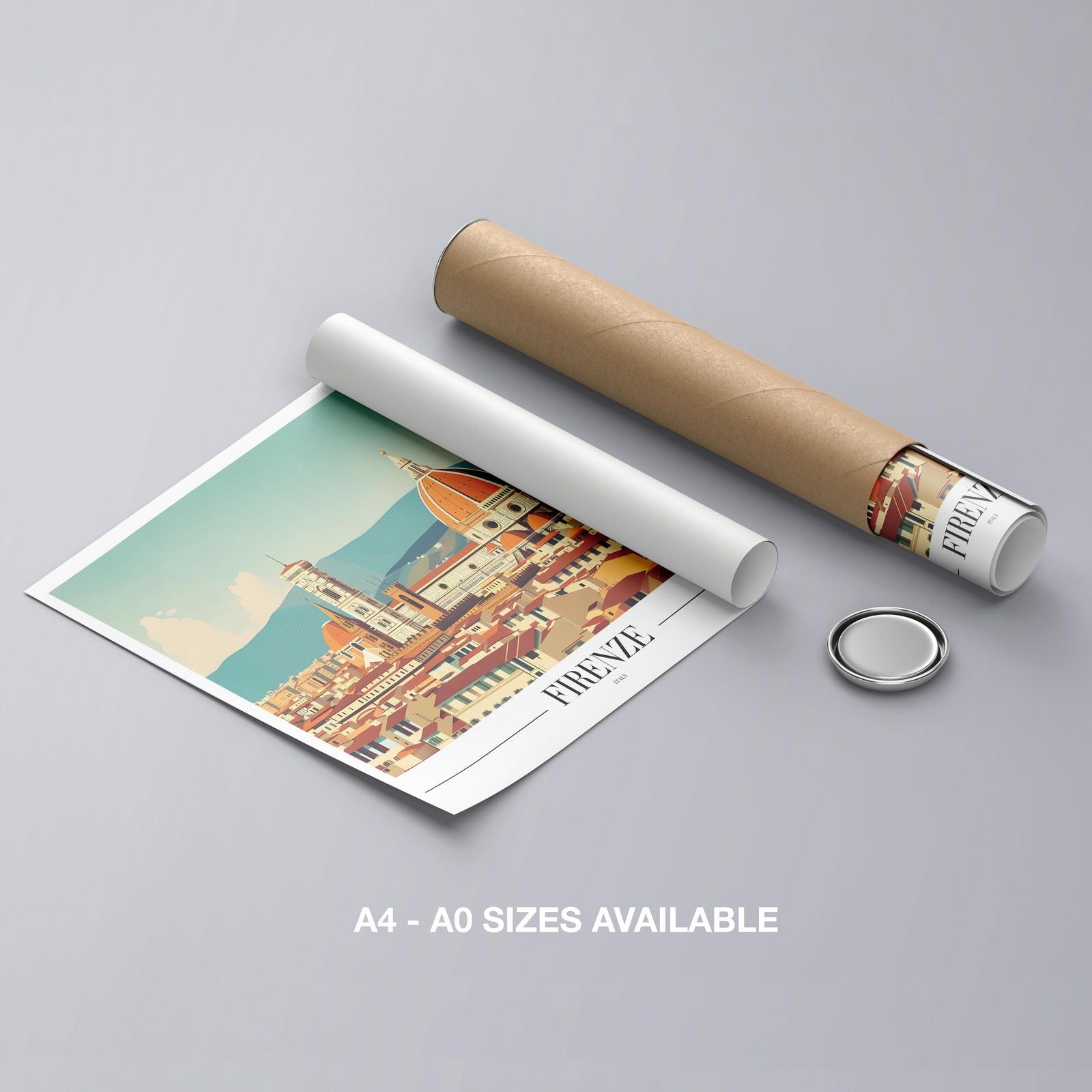 Timeless Firenze Italy World Travel - Rolled Poster Wall Art Print | House Prints