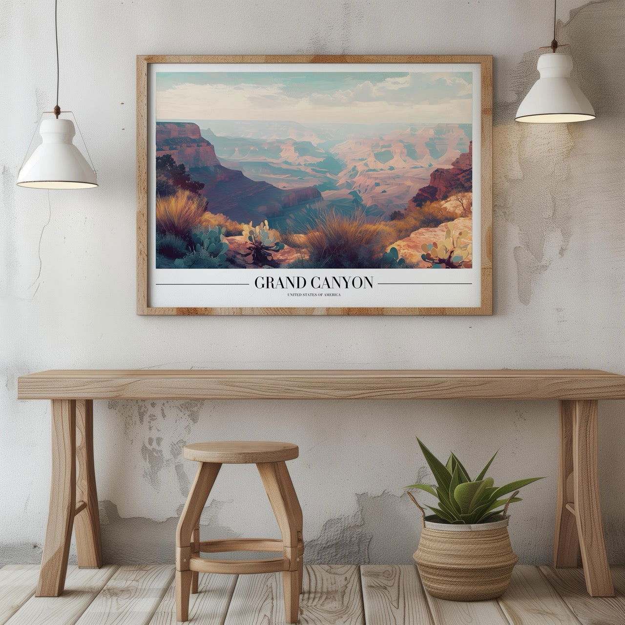 Grand Canyon USA Landmark City World Travel - Rolled Poster Wall Art Print | House Prints
