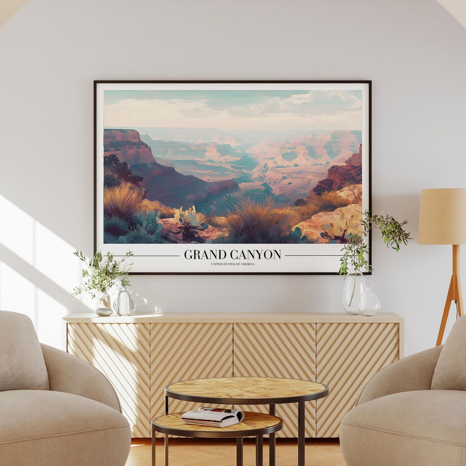 Grand Canyon USA Landmark City World Travel - Rolled Poster Wall Art Print | House Prints