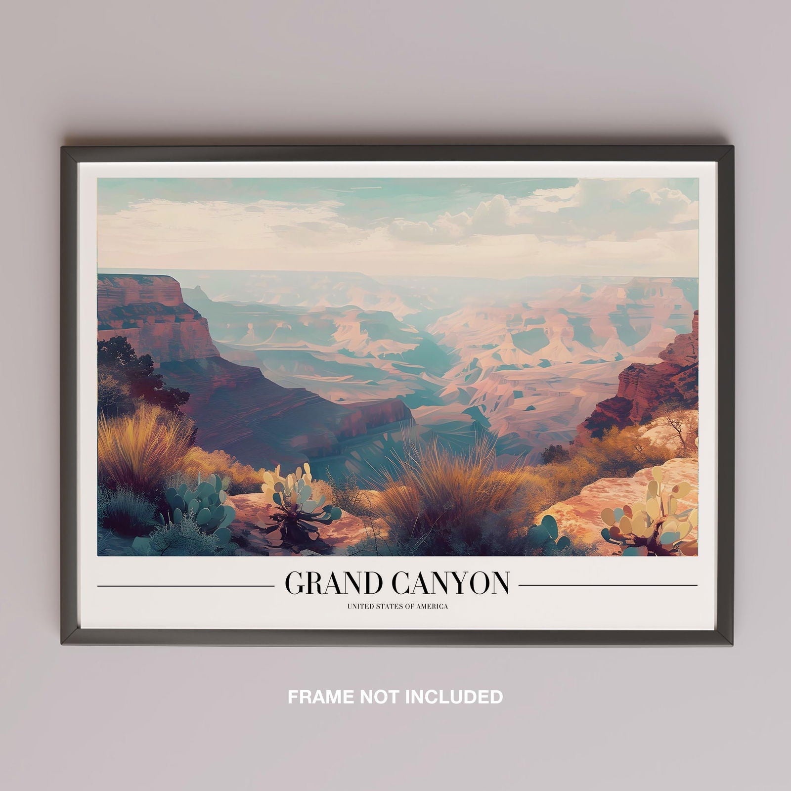 Grand Canyon USA Landmark City World Travel - Rolled Poster Wall Art Print | House Prints