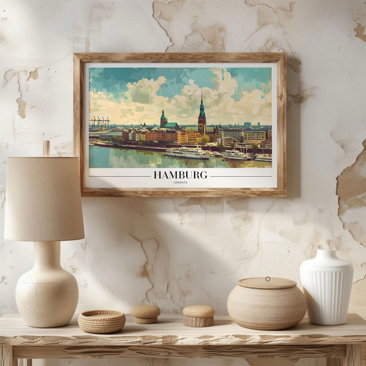 Hamburg Germany City World Travel - Rolled Poster Wall Art Print | House Prints