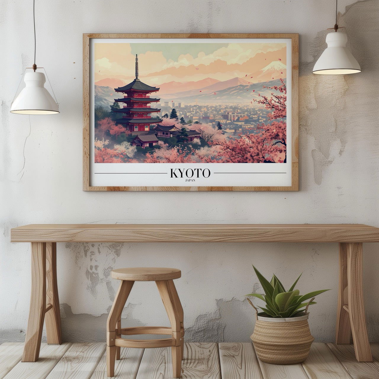 Serene Kyoto Japan City World Travel - Rolled Poster Wall Art Print | House Prints