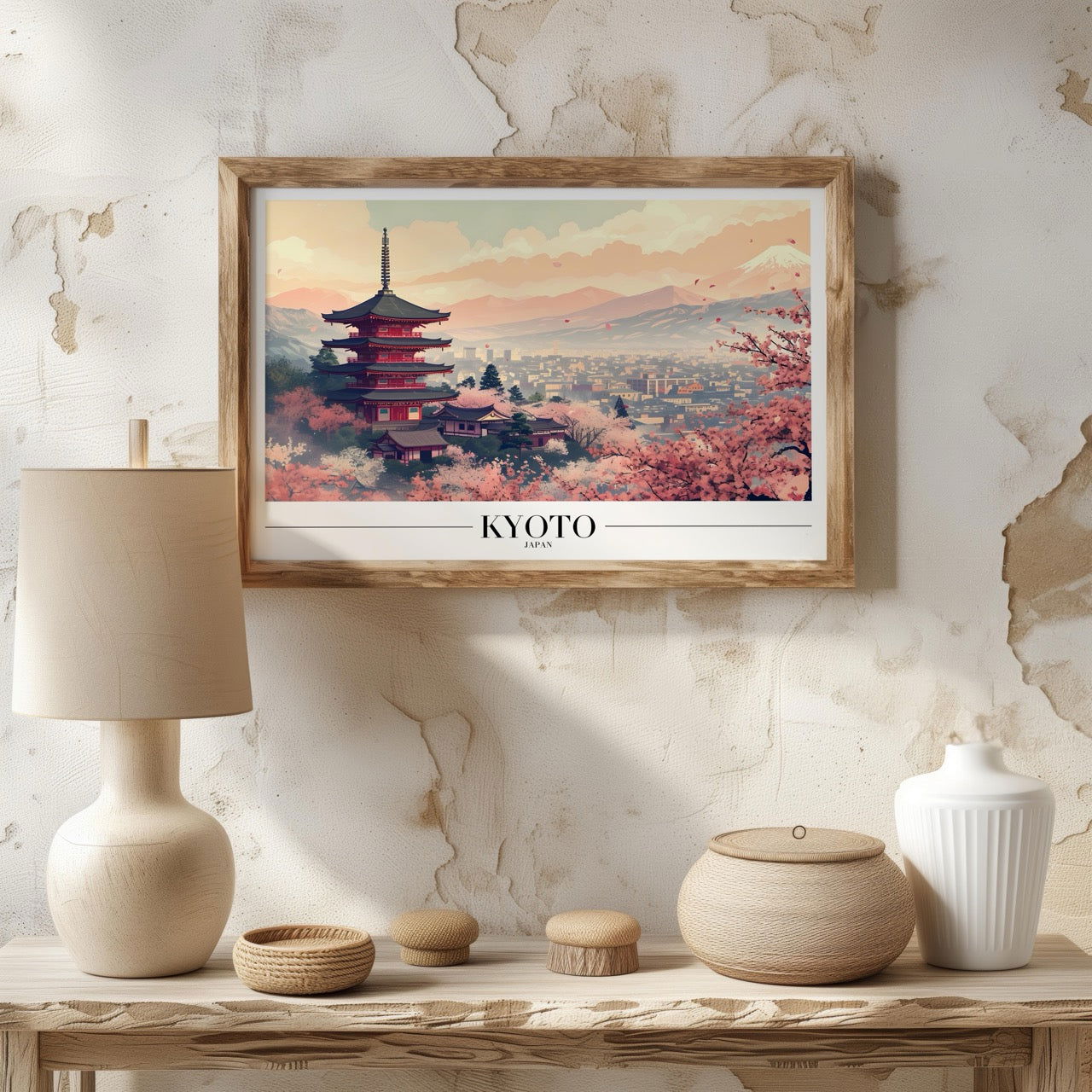 Serene Kyoto Japan City World Travel - Rolled Poster Wall Art Print | House Prints