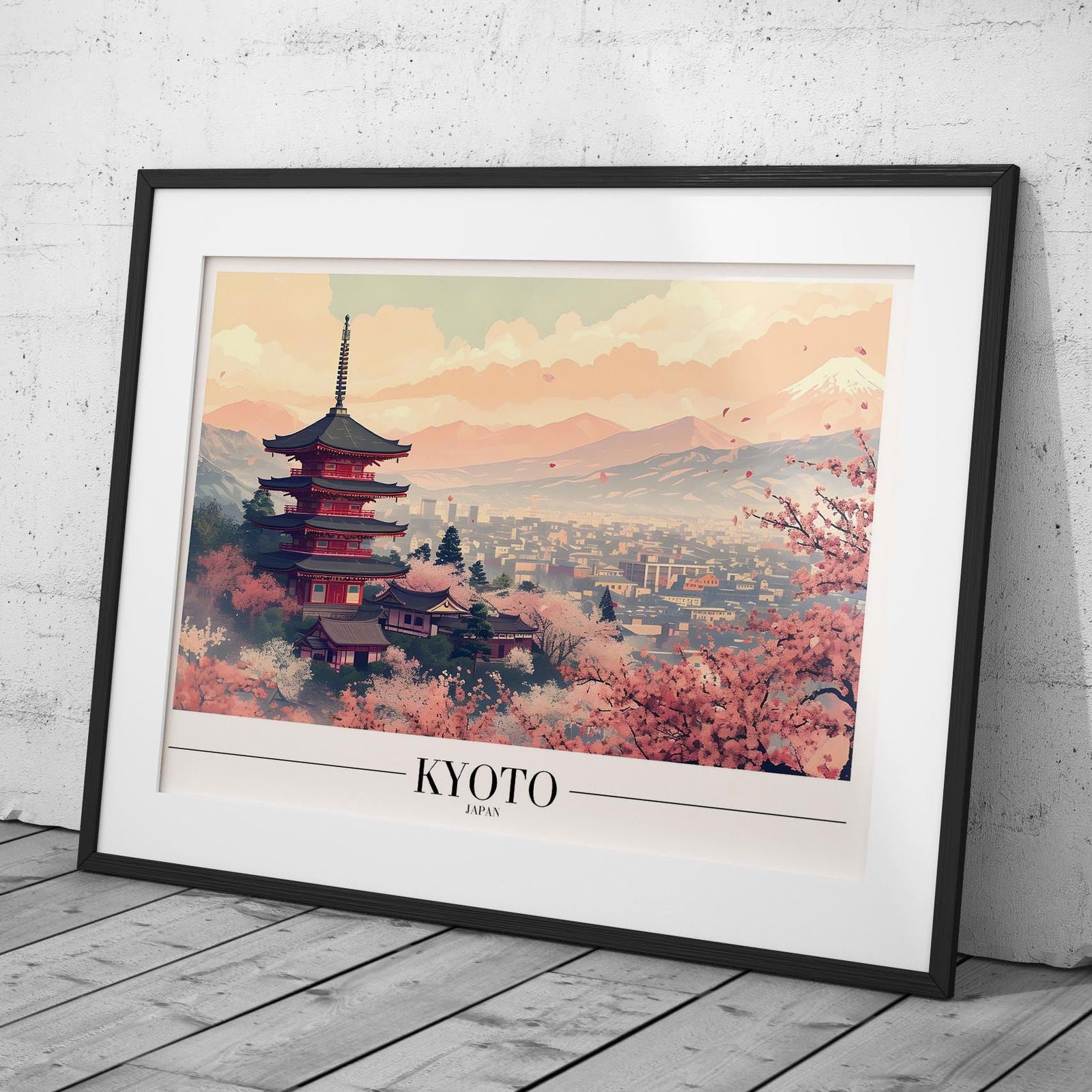Serene Kyoto Japan City World Travel - Rolled Poster Wall Art Print | House Prints