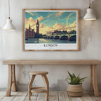 Classic London England City World Travel - Rolled Poster Wall Art Print | House Prints
