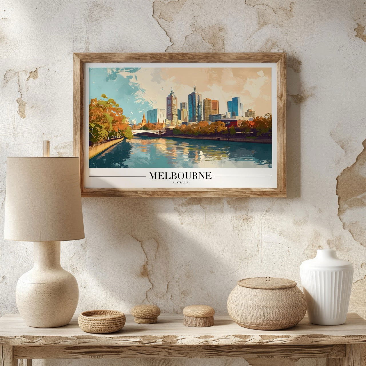 Melbourne Australia City World Travel - Rolled Poster Wall Art Print | House Prints