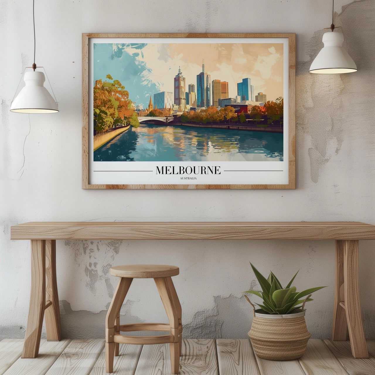 Melbourne Australia City World Travel - Rolled Poster Wall Art Print | House Prints
