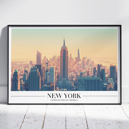 Iconic New York City NYC World Travel - Rolled Poster Wall Art Print - House Prints