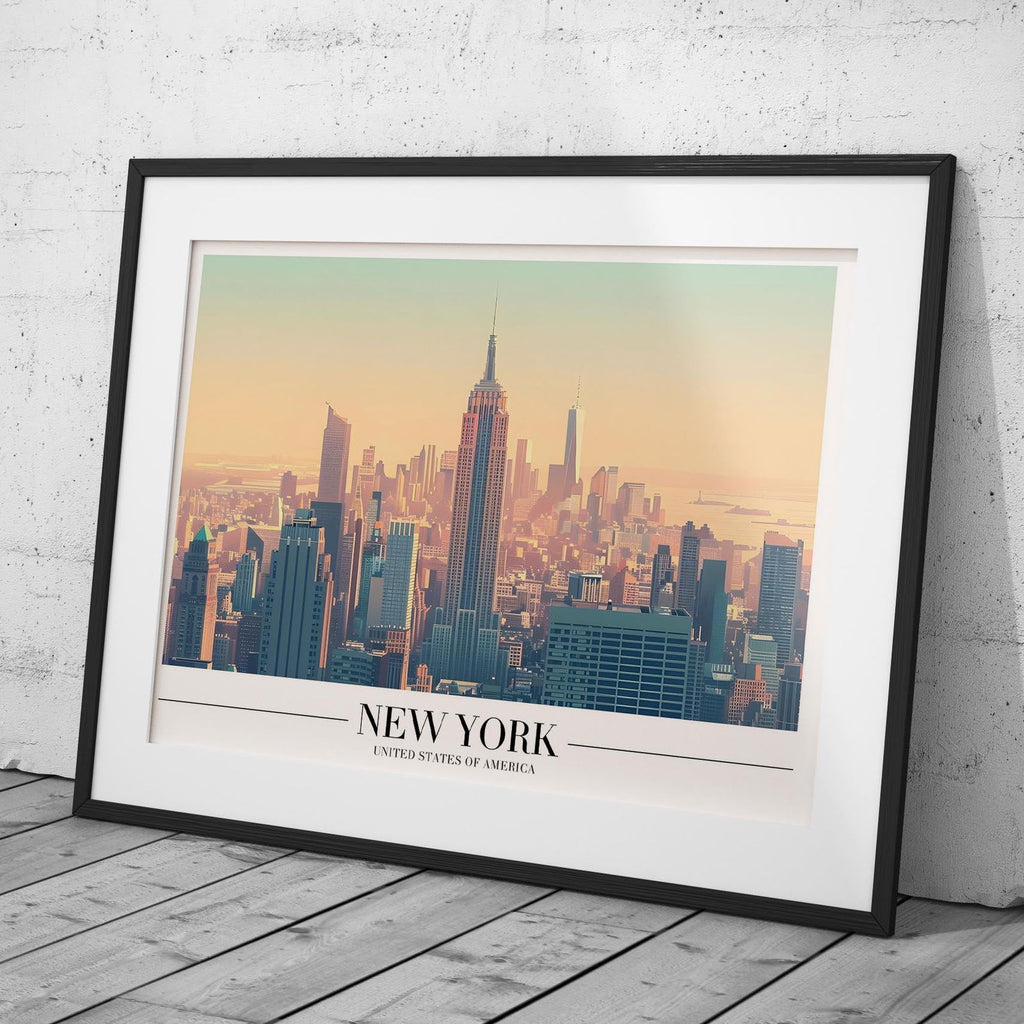 Iconic New York City NYC World Travel - Rolled Poster Wall Art Print | House Prints
