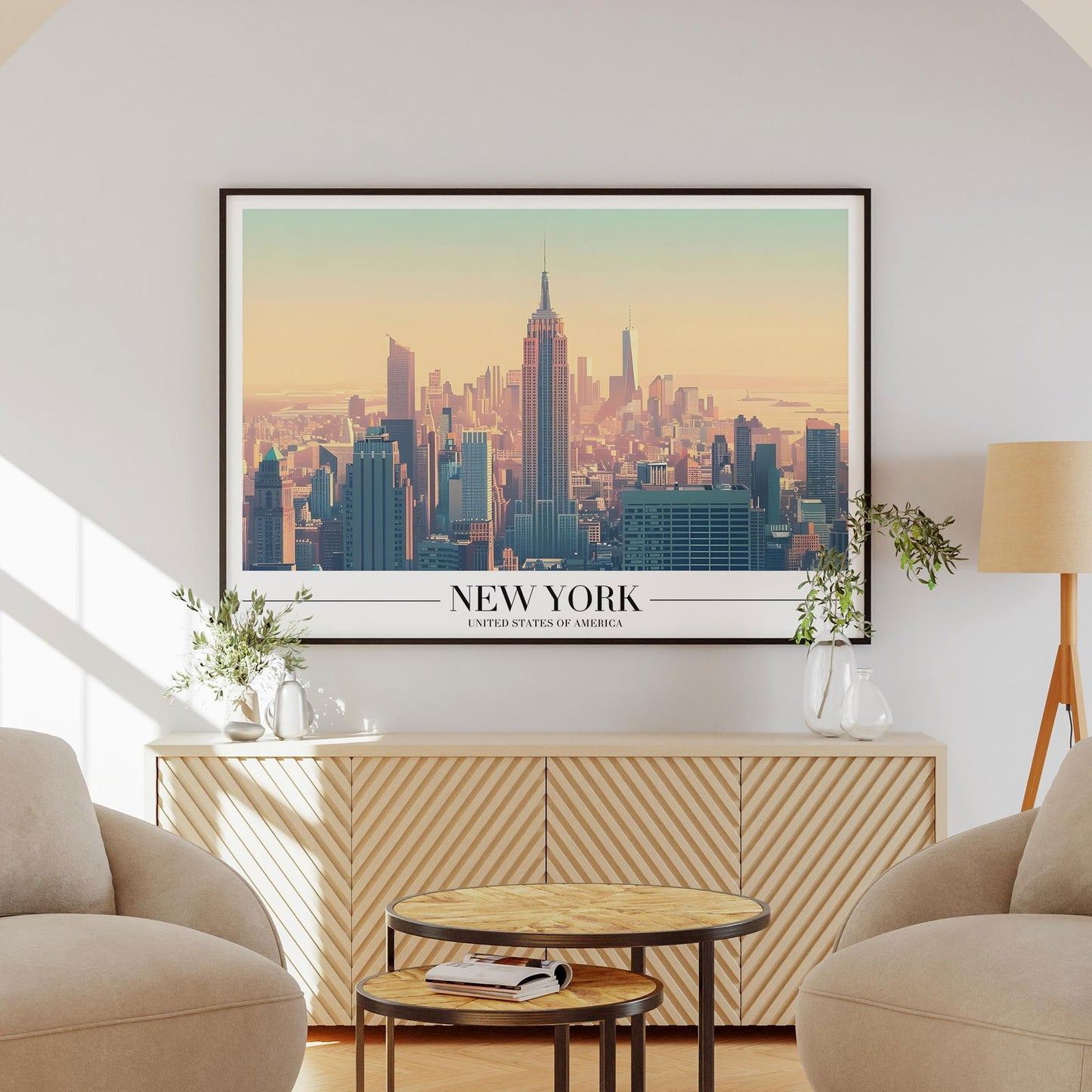 Iconic New York City NYC World Travel - Rolled Poster Wall Art Print - House Prints