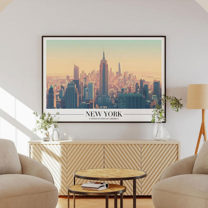 Iconic New York City NYC World Travel - Rolled Poster Wall Art Print - House Prints